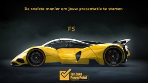 Sneltoetsen in PowerPoint